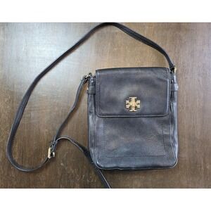 Tory Burch Crossbody Bag black leather Georgia turn-lock Small Purse